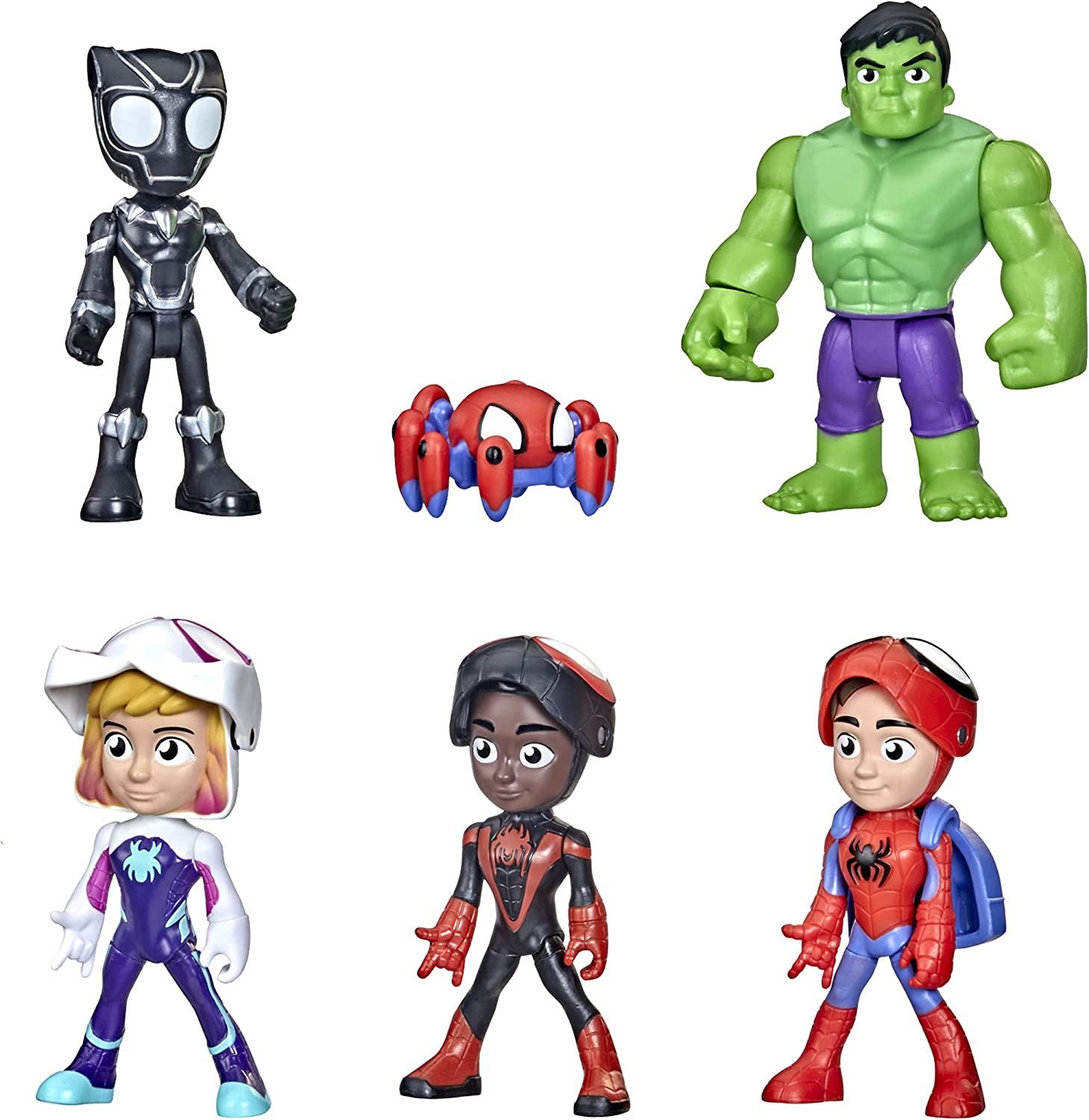 marvel spidey and his amazing friends 6 pack articulated figurines 10cm marvel spidey and his amazing friends 6 pack articulated figurines 10cm